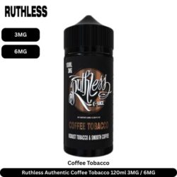Ruthless Authentic Coffee Tobacco 120ml 3MG 6MG