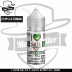 I LOVE SALTS CLASSIC MENTHOL 30ML