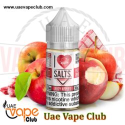 Buy Online Vape Kits, Premium E-juice, I LOVE SALTS JUICY APPLES-30ML, Flavors: Apples, Fruit, Nicotine Level: 25mg and 50mg in UAE from Uaevapeclub.com
