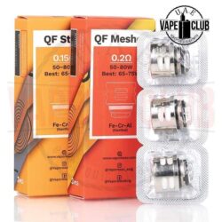 Buy Online Vape Kits, VAPORESSO QF REPLACEMENT COILS 3-PACK, Liquids, Saltnic, Pods, Disposable , Vape Tanks etc. in UAE from Uaevapeclub.com