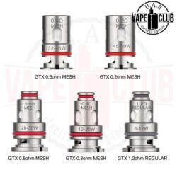 Buy Vaporesso Gtx Coil Replacement 5pcs Best Now Shop In Uae