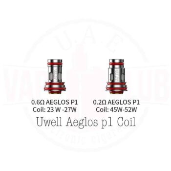 Uwell Aeglos p1 Coils Authentic Now Best Shop Uae Vape Club Uwell Aeglos P1 Coils Series 0.2ohm UN2 Meshed-H Coils (45-52W) 0.6ohm UN2 Meshed-H Coils (23-27W)