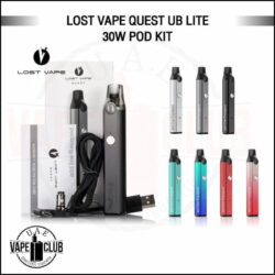 LOST Vape UB Lite Pod Kit 30w Best Online Vape Shop In Dubai Includes: UB Lite Pod Kit UB Lite L1 0.4ohm Coil UB Lite L5 1.4ohm Coil Type-C USB Cable User Manual