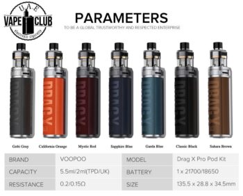 Voopoo Drag X Pro 100w