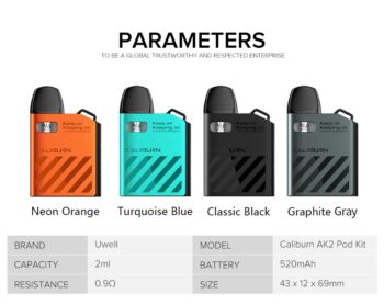 Uwell Caliburn Ak2 Pod Kit 520mah