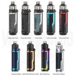VOOPOO Argus Pro 80W Pod Kit Best Voopoo Argus Uae Vape Shop Includes: Argus PRO Mod 4.5mL Pod Silicone 0.3Ω VM1 Coil 0.15Ω VM6 Coil Micro USB Cable User Manual