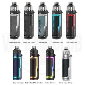 VOOPOO Argus Pro 80W Pod Kit Best Voopoo Argus Uae Vape Shop Includes: Argus PRO Mod 4.5mL Pod Silicone 0.3Ω VM1 Coil 0.15Ω VM6 Coil Micro USB Cable User Manual