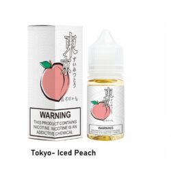 Tokyo salt nic peach iced 35mg buy best online vape shop