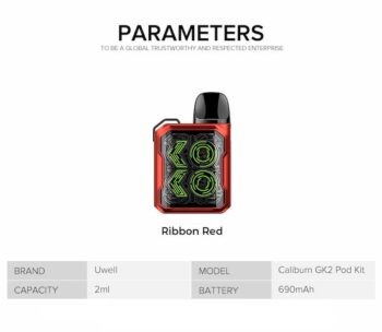 Uwell Caliburn GK2 Pod System Online Vape Shop Dubai Ribbon-Red.jpg