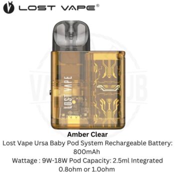Ursa Baby Lost Vape Pod System Kit Battery 800mah.jpg
