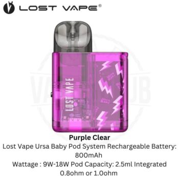 Ursa Baby Lost Vape Pod System Kit Battery 800mah.jpg