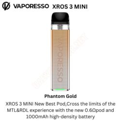 Vaporesso Xros 3 Mini Pnantom Gold Pod System Kit Best Buy In Shop Dubai