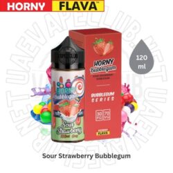 Horny Flava Sour Strawberry Bubblegum 120ml Buy Best In Uae.jpg