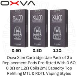 Oxva Xlim Cartridge Uae Pack of 3 x Replacement Pods.jpg