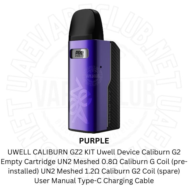 Uwell Caliburn GZ2 Vape Kit Battery Capacity 850mAh 4 Uwell Caliburn GZ2 Vape Kit Battery Capacity 850mAh