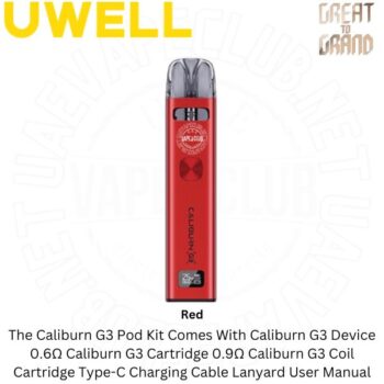 The Caliburn Uwell G3 Pod Kit