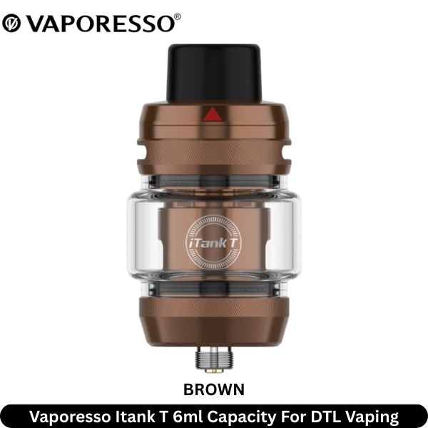 Vaporesso Itank T Brown 6ml Capacity For DTL Vaping
