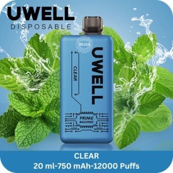 UWELL Prime BG12000 Puffs Disposable Vape Clear