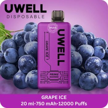 UWELL Prime BG12000 Puffs Disposable Vape Grape Ice