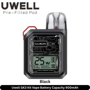 Uwell GK3 Kit Vape Black Battery 900mAh