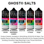 Best Ghost Salts Vapes 20mg Top Flavour Blends Effective Nicotine Hit For People Quitting Smoking Smoother Vape Resulting In Less Throat Harshness Vapes Bars Buy In Dubai Uaevapeclub.net