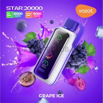 Vozol Star 20000 Puffs Disposable Vape Nicotine 5% Capacity Vozol Star 20000 Puffs Disposable Vape Rechargeable 20ml E-liquid Screen Power Display Dual Mesh Coil Buy Best Online Vape Shop In Dubai Uaevapeclub.net