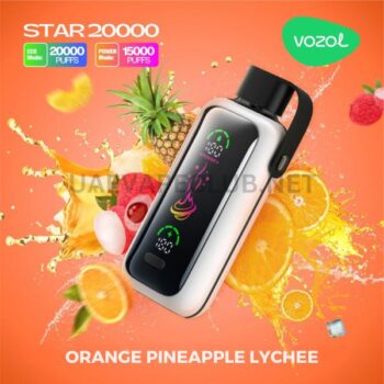 Vozol Star 20000 Puffs Disposable Vape Nicotine 5% Capacity Vozol Star 20000 Puffs Disposable Vape Rechargeable 20ml E-liquid Screen Power Display Dual Mesh Coil Buy Best Online Vape Shop In Dubai Uaevapeclub.net