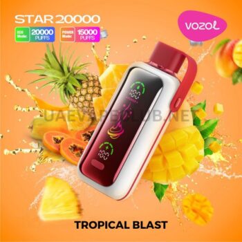 Vozol Star 20000 Puffs Disposable Vape Nicotine 5% Capacity Vozol Star 20000 Puffs Disposable Vape Rechargeable 20ml E-liquid Screen Power Display Dual Mesh Coil Buy Best Online Vape Shop In Dubai Uaevapeclub.net