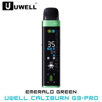 Best Vape Kits Uwell Caliburn G3 Pro Device CALIBURN G3 Pod System Refillable 2ml Pod Caliburn G3 0.4 Ohm Coil Caliburn G3 0.9 Ohm Coil USB-C Cable Buy Best Online Vape Shop In Dubai Aevapeclub.net