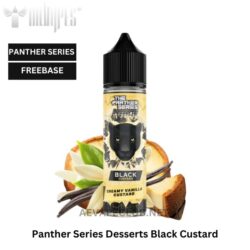 The Panther Series Desserts Black Custard 60Ml We've The Vanilla Custard Element Our Black Panther Flavour To Give You The Créme de la Créme Of Dessert Flavours Buy Best Online Vape Shop In Dubai Aevapeclub.net