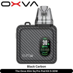The Oxva Xlim Sq Pro Pod Kit 5-30W Black Carbon