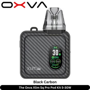 The Oxva Xlim Sq Pro Pod Kit 5-30W Black Carbon