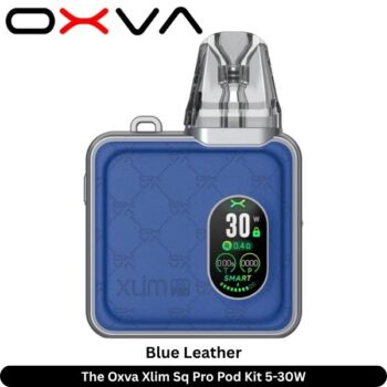 The Oxva Xlim Sq Pro Pod Kit 5-30W Blue Leather