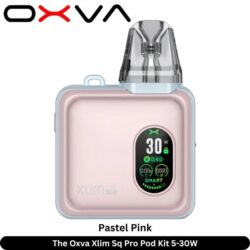 The Oxva Xlim Sq Pro Pod Kit 5-30W Pastel Pink