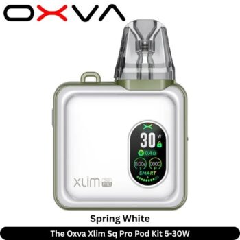 The Oxva Xlim Sq Pro Pod Kit 5-30W Spring White