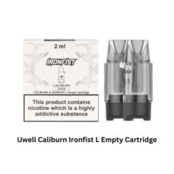 Uwell Caliburn Ironfist L Empty Cartridge compatible coils 0.8 /1.2 Ω product with the 1.0Ω fulfilling MTL and RDL vaping needs and offering plenty of flavors. Buy Best Online Vape Shop In Dubai Aevapeclub.net