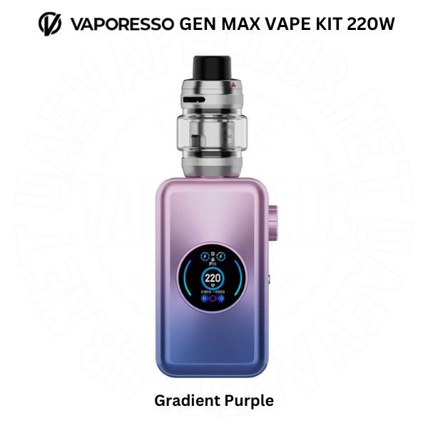 Vaporesso Gen Max Vape Kit 220w 6 Vaporesso Gen Max Vape Kit Gradient Purple 220w