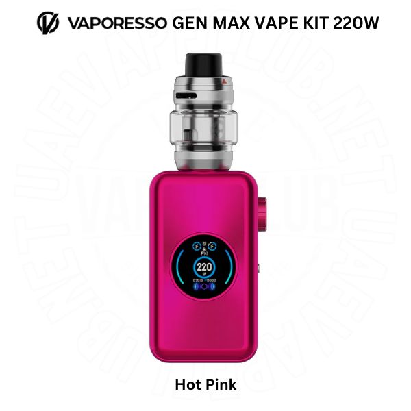 Vaporesso Gen Max Vape Kit 220w 5 Vaporesso Gen Max Vape Kit Hot Pink 220w
