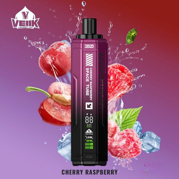 Vellk Space Tube Flavors 20000Puffs Cherry Raspberry 