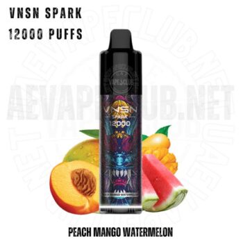 Vnsn Spark 12000 Puffs Disposable Peach Mango Watermelon