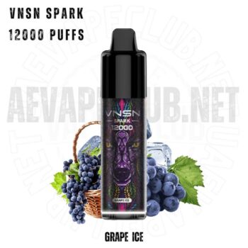 Vnsn Spark 12000 Puffs Disposable Pod Grape Ice