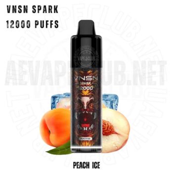 Vnsn Spark 12000 Puffs Disposable Peach Ice