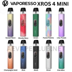 Vaporesso XROS 4 Pod Vape Kit Includes XROS 4 Vape Kit XROS Series 0.4Ω MESH Pod Pre-installed XROS Series 0.8Ω MESH Pod In Box XROS 4 Flavor Blast That Lasts Buy Best Online Vape Shop In Dubai Aevapeclub.net