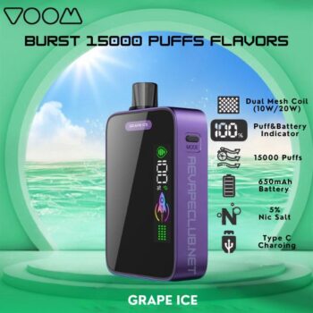 Buy Voom Burst 15000 Puffs Flavors Best Disposable Vape Now Online Shop In Dubai Aevapeclub.net