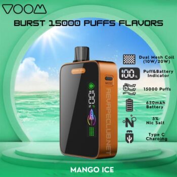 Buy Voom Burst 15000 Puffs Flavors Best Disposable Vape Now Online Shop In Dubai Aevapeclub.net