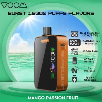 Buy Voom Burst 15000 Puffs Flavors Best Disposable Vape Now Online Shop In Dubai Aevapeclub.net