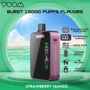 Buy Voom Burst 15000 Puffs Flavors Best Disposable Vape Now Online Shop In Dubai Aevapeclub.net