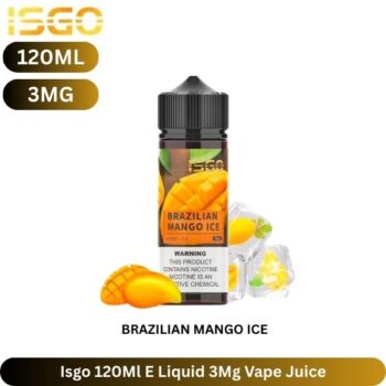 Isgo 120Ml E Liquid 3Mg Vape Juice Brazilian Mango Ice Best In Dubai