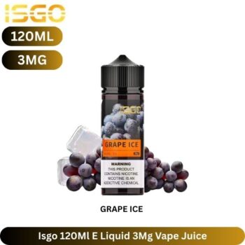 Isgo 120Ml E Liquid 3Mg Vape Juice Grape Ice