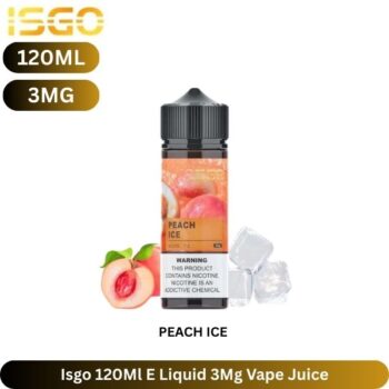 Isgo 120Ml E Liquid 3Mg Vape Juice Peach Ice